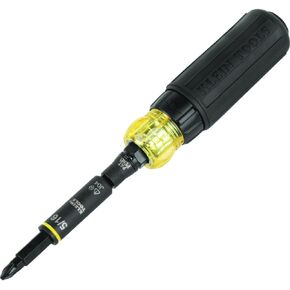 Klein Tools 32500HD KNECT Multi-Bit Screwdriver / Nut Driver, Impact Rated 11-in-1 Tool with Phillips, Slotted, Square and Torx Tips