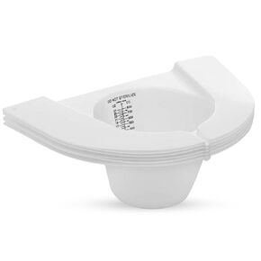Caremax Supply Specimen Collection Pan – Pack of 10 – Frosted Urine Measuring Container with Clear Readings – Sturdy and Durable – Universal