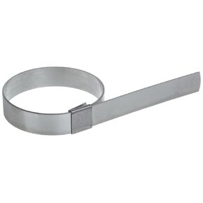BAND-IT CP10S9 5/8" Wide x 0.025" Thick 2-1/2" Diameter, 201 Stainless Steel Center Punch Clamp (Pack of 50)