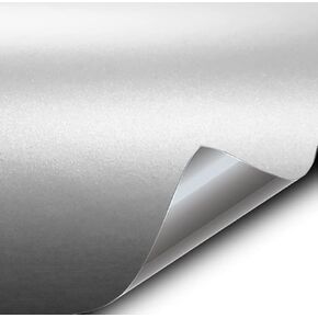 VViViD+ Matte Metallic Combat Pearl Grey Premium Vinyl Wrap Film (1ft x 5ft)