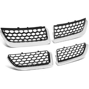 DNA MOTORING Factory Style Honeycomb Mesh Grille Grill Inserts Compatible with 2004-2006 Stratus, OEM-GR-CH1200297