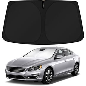 KUST Custom Fit Windshield Sun Shade for 2022-2025 Volvo C40 Recharge, Core, Plus, Ultimate SUV Accessories Sunshade Sun Visor Protector Foldable Blocks UV Rays Keep Your Car Cooler