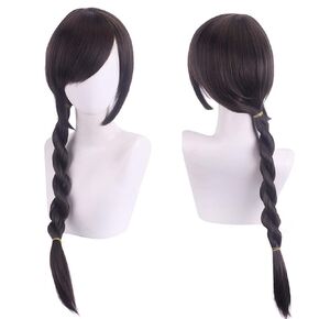 JoneTing Brown Braided Wig (+Wig Cap)Neiru Aonuma Long Braid Wigs for Women Synthetic Hair Wigs for Anime Cosplay Costume Daily Dress Up Wig for Hallowenn Party