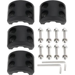 2 Sets Rubber Winch Cable Hook Stopper Rubber Line Saver Winches Accessories Compatible with ATV UTV Synthetic Winch Rope Black with Allen Wrench
