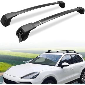 Upgraded Crossbars Fit for Porsche Cayenne 2011-2018 Aluminum Roof Rack Cross Bars Cargo Carrier for Kayak Bike Canoe Ski Snowboard Accessories