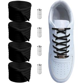 2 Pairs Elastic Shoe Laces, No Tie Shoelaces Adults, No Tie Shoe Laces for Kids, Lock Laces