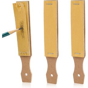 Sandpaper Sharpener,3-Pack Sketch Sandpaper Pencil Sharpeners 6.2x0.9" Pointer Art Drawing Tool Pastel Sticks Drawing Tool for Artist Sketch Beginner (12 Sheets/Pcs)