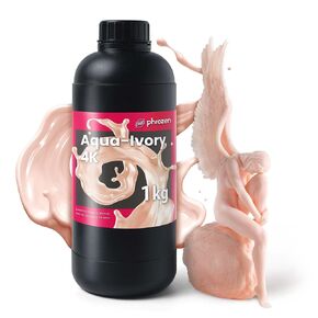 phrozen Aqua-Ivory 4K Resin for High-Precision 3D Printing,405nm LCD UV-Curing Photopolymer Resin for Low Shrinkage, Great Detail, Smooth Color,Low Odor, Non-Brittle (1KG) in Kuwait