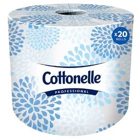 Cottonelle® Professional Standard Roll Toilet Paper (13135), 2-Ply, White, Compact Case for Easy Storage (451 Sheets/Roll, 20 Rolls/Case, 9,020 Sheets/Case)