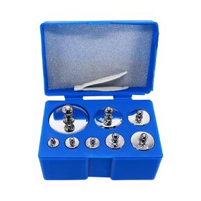 HFS(R) Calibration Weight Set 1000g with Case and Tweezers for Digital Scale, Gram Scale-M2 Class 8pcs 10g,20g,20g,50g,100g,100g,200g,500g