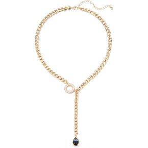Gold/Silver Charm Necklace for Women 14k Gold Plated Chunky Gold Necklace Sturdy Oval Link Gold Chain for Women Fashion Jewelry Gift for Women