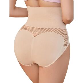 Tummy Control High Waist Shapewear Underwear Mesh Hollow Out Shaping Briefs Body Shaper Panties for Women