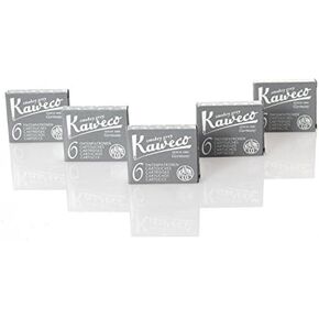 Kaweco Fountain Pen Ink Cartridges short, Smokey Grey (Grey), 30 pc.