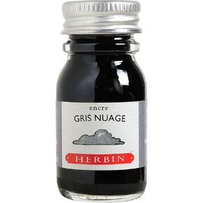 J. Herbin Fountain Pen Ink - 10 ml Bottled - Gris Nuage