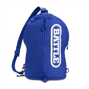 Battle Sports Lockdown 6 Sling Bag 2.0 - Single Shoulder Travel Backpack, Adjustable Over-the-Shoulder Strap, Padded Interior Sleeve for up to 15" Laptop, Crossbody Bag - Blue