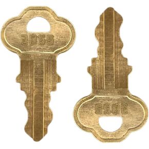 (2) Dispenser #2055 Keys for Bradley Paper Towel & Toilet Tissue & & Soap Dispensers