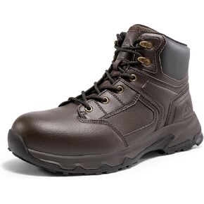 NORTIV 8 Waterproof Steel Toe Work Boots for Men Slip on Safety Construction Boots