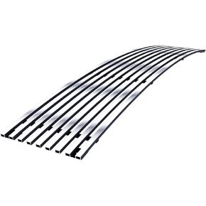 APS Compatible with Honda Element 2003-2006 Lower Bumper Stainless Steel Black 8x6 Horizontal Billet Grille Insert H87102J