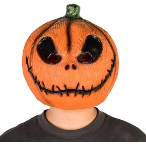 Halloween Scary Pumpkin Mask Cosplay Costume Latex Pumpkin Head Mask for Party