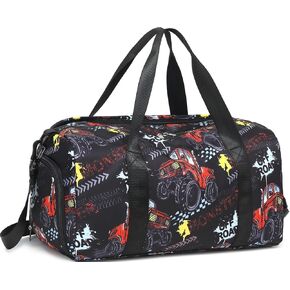 Duffle Bag for Girls Kids Gym Bag Women Workout Sports Travel Bag Weekender Overnight Bag with Shoe Compartment and Wet Pocket