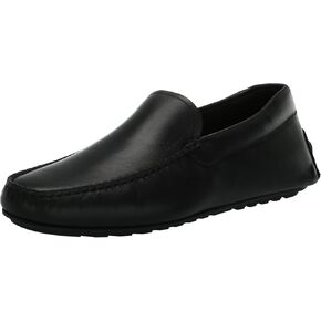 BOSS Men's Smooth Leather Slip on Drivers Loafer