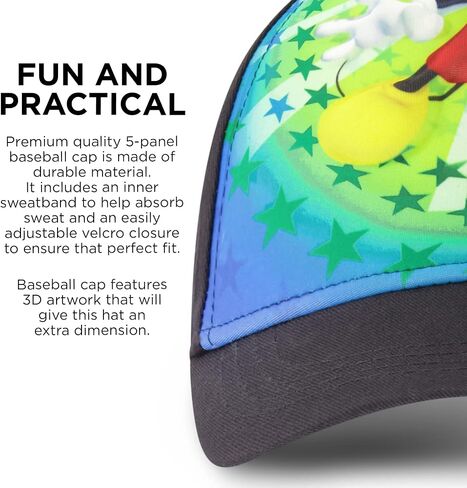 Disney Baseball Cap, Mickey Mouse Adjustable Toddler 2-4 Or Boy Hats for Kids Ages 4-7 in Saudi Arabia