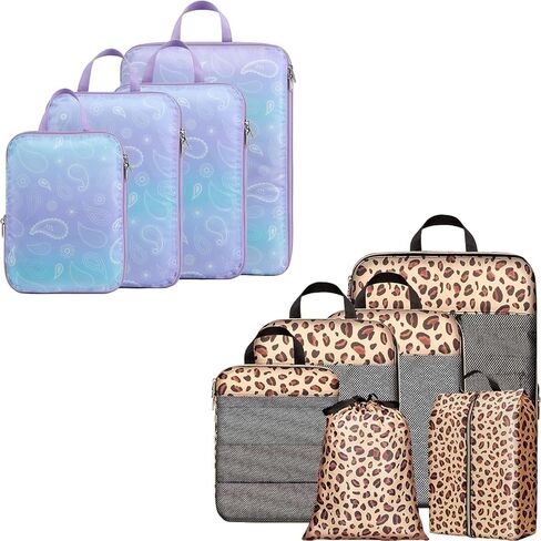 Cambond Compression Packing Cubes for Suitcases Luggage Travel Packing Organizers Compression Cubes for Travel Essentials, Bundle in Kuwait