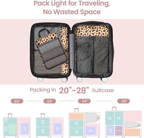 Cambond Compression Packing Cubes for Suitcases Luggage Travel Packing Organizers Compression Cubes for Travel Essentials, Bundle in Kuwait