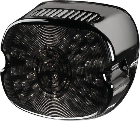 دراجة نارية LED ضوء خلفي مدخن دراجة نارية LED الفرامل بدوره إشارة الضوء الخلفي لوحة ترخيص القيادة الضوء الخلفي التوصيل والتشغيل متوافق مع Dyna Sportster 883 1200 Road King in Kuwait