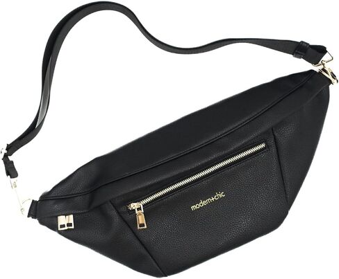 Modern+Chic Sling Bags for Women - Presley Oversized Sling Bag, Vegan Leather Crossbody Bag with Strap & Multiple Pockets (Taupe) in Saudi Arabia