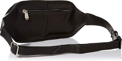 Multi-Zip Oval Waist Bag, Chocolate, One Size in Saudi Arabia