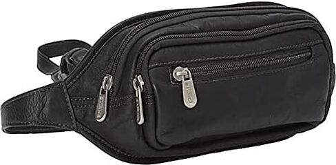 Multi-Zip Oval Waist Bag, Chocolate, One Size in Saudi Arabia