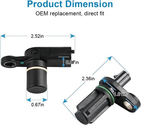 4 Pcs Camshaft Position Sensors & 1 Pcs Crankshaft Position Sensor Compatible with Chevy Equinox Impala Malibu Traverse GMC Acadia Terrain Cadillac Buick, Replacement for 12615371, 12615626 in Saudi Arabia
