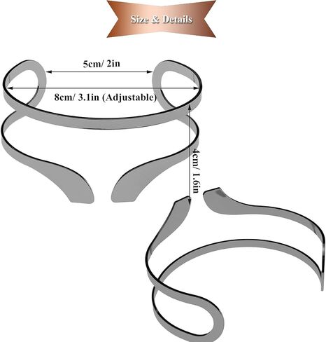 RechicGu 2 Pieces Minimalist Egyptian Bar Curve Upper Arm Cuff Bracelet Bangle Band Open Armband Armlet Jewelry Set Belly Dance Accessories Black in Saudi Arabia