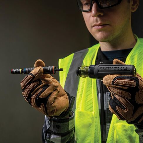 Klein Tools 32500HD KNECT Multi-Bit Screwdriver / Nut Driver, Impact Rated 11-in-1 Tool with Phillips, Slotted, Square and Torx Tips in Kuwait