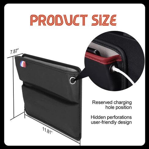 Car Seat Gap Filler, Premium Leather Car Seat Gap Filler Organizer, Car Box Organizers and Storage for Glasses Phones Keys and Cards, Universal Car Interior Accessories for Car SUV Truck in Saudi Arabia