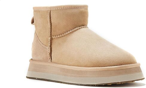 حذاء LUXE النسائي Heritage X Platfoam Suede Boulder الأنيق in Kuwait