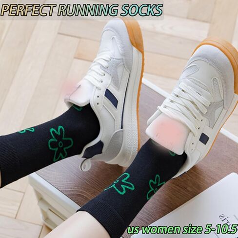 لطيف عباد الشمس المرأة الأزهار الكاحل كشكش الجوارب طباعة الملونة طاقم الجدة جورب Size5-10.5 in Kuwait