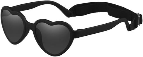 Baby Sunglasses Flexible Polarized Heart Shaped Sunglasses with Strap for Toddler Newborn Infant Ages 0-24 Months in Saudi Arabia