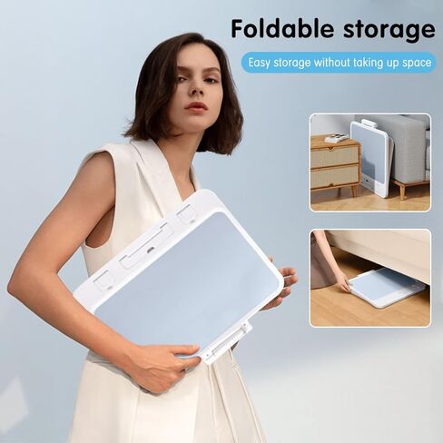 Kids Book Stand for Reading, Used for Student Learning Painting, Writing, Universal for Laptops and IPads, Portable Storage Angle Adjustable Bracket, with Writing Whiteboard (White) in Kuwait