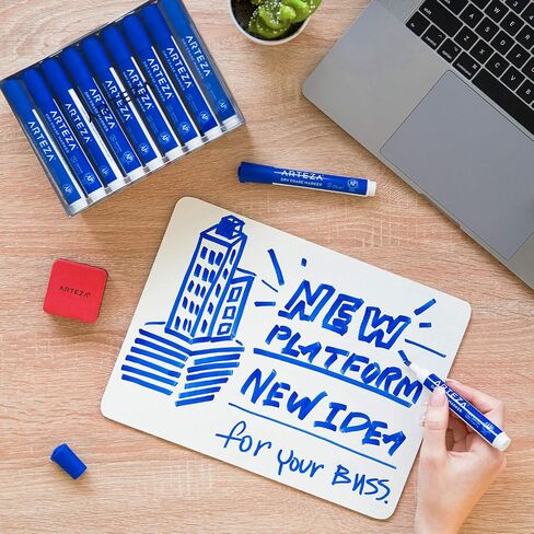 Arteza Black Dry Erase Markers, Bulk Pack of 52 Whiteboard Markers, Chisel Tip, Low-Odor Ink, Long-Lasting & Easy-to-Erase, Ideal for School, Office, Homeschooling and Teachers in Saudi Arabia