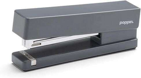 Poppin Stapler - The Original Modern Desk Stapler, Office Supplies, Office Desk Accessories, Lacquer Design, Solid Steel Anvil, Multiple Colors Available (Slate Blue) in Saudi Arabia