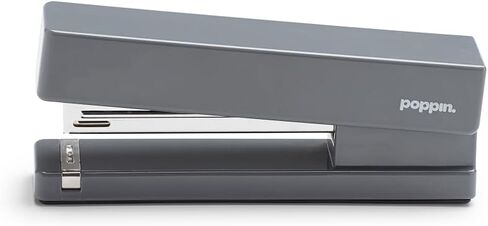 Poppin Stapler - The Original Modern Desk Stapler, Office Supplies, Office Desk Accessories, Lacquer Design, Solid Steel Anvil, Multiple Colors Available (Slate Blue) in Saudi Arabia