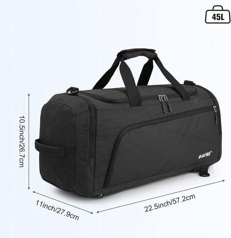 حقيبة ظهر G4Free 45L/60L ثلاثية الاتجاهات لصالة الألعاب الرياضية مع جيب مبلل وحجرة أحذية للرجال والنساء، حقيبة رياضية خفيفة الوزن للسفر في عطلة نهاية الأسبوع طوال الليل in Kuwait