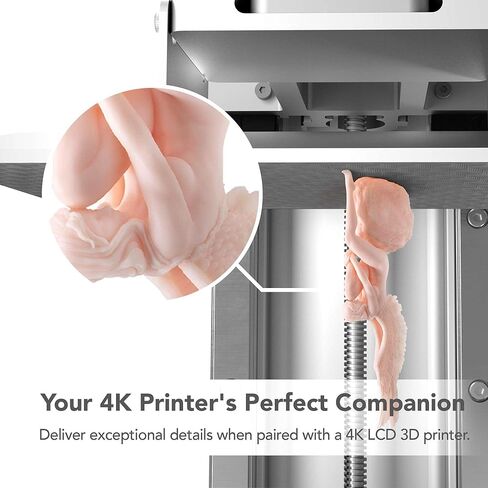 راتنج Phrozen Aqua 4K للطباعة ثلاثية الأبعاد عالية الدقة، 405 نانومتر LCD راتنج فوتوبوليمر معالج بالأشعة فوق البنفسجية لانكماش منخفض، تفاصيل رائعة، رائحة منخفضة، غير هش (رمادي، 1 كجم) in Kuwait