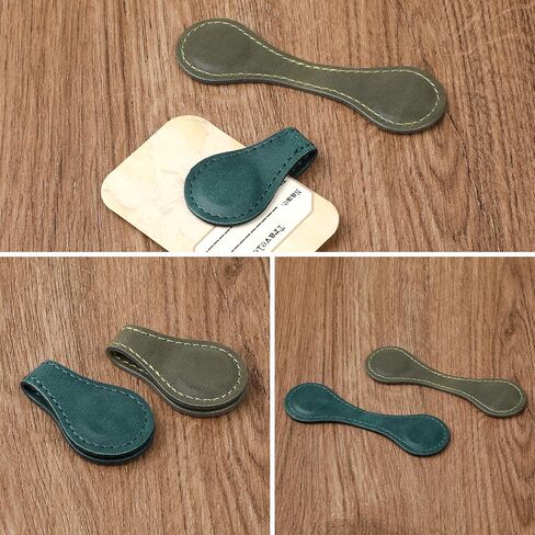 2 Pcs Leather Magnet Bookmark Retro Book Page Holder Vintage Page Marker Clip Handmade Cute Reading Accessories for Women Bookworm Book Lovers Reader Gift in Kuwait
