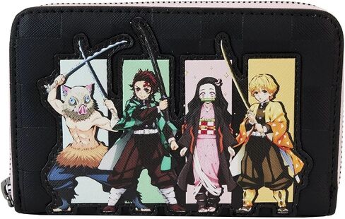محفظة Loungefly Aniplex Demon Slayer Group بسحاب حولها in Saudi Arabia
