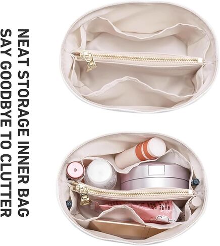Jisinlov Bag Organizer Insert,Nylon Purse Inner Suitable for Tory Burch T MONOGRAM Mini Bucket Bag with Drawstring Closure(Nylon-Mini) in Saudi Arabia