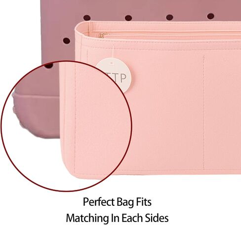 Rubber Beach Bag Organizer Compatible with Bogg Bag X Large Open Tote Bag,Divider Pouch for BOGG BAG Accessories Purse Organizer Insert (Rosy, Large) in Saudi Arabia