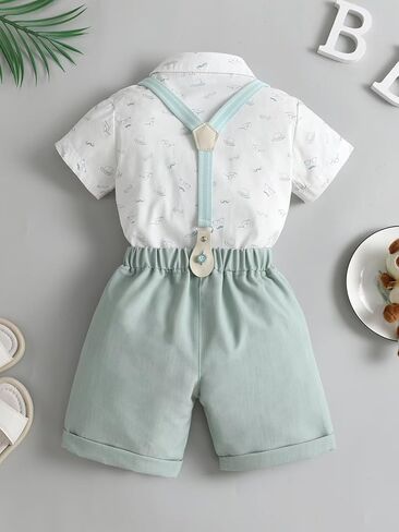 Boy's Summer Gentleman Dress Clothes Shorts Suit, in Saudi Arabia
